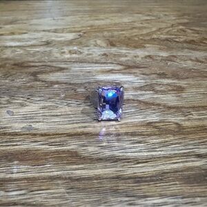 New Pink Panache gorgeous silver & light pink crystal adjustable ring